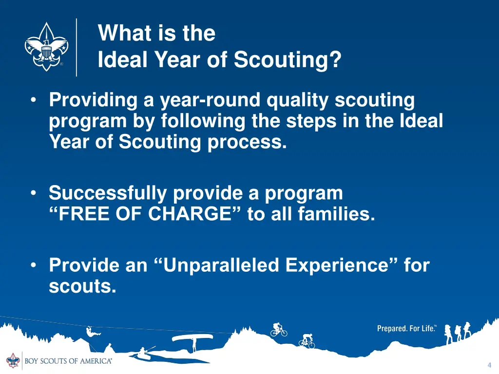 what is the ideal year of scouting