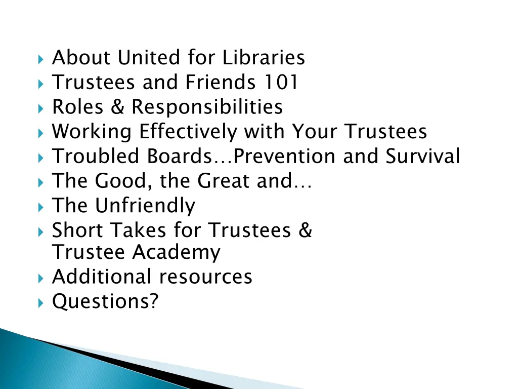 about united for libraries trustees and friends