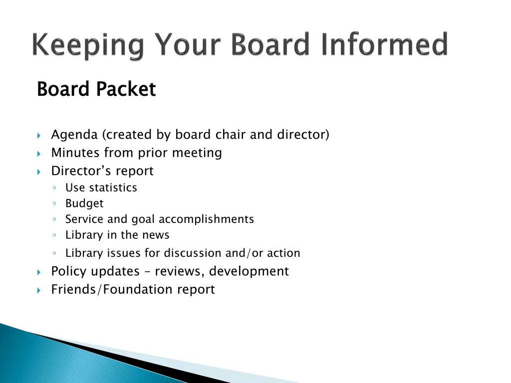 board packet