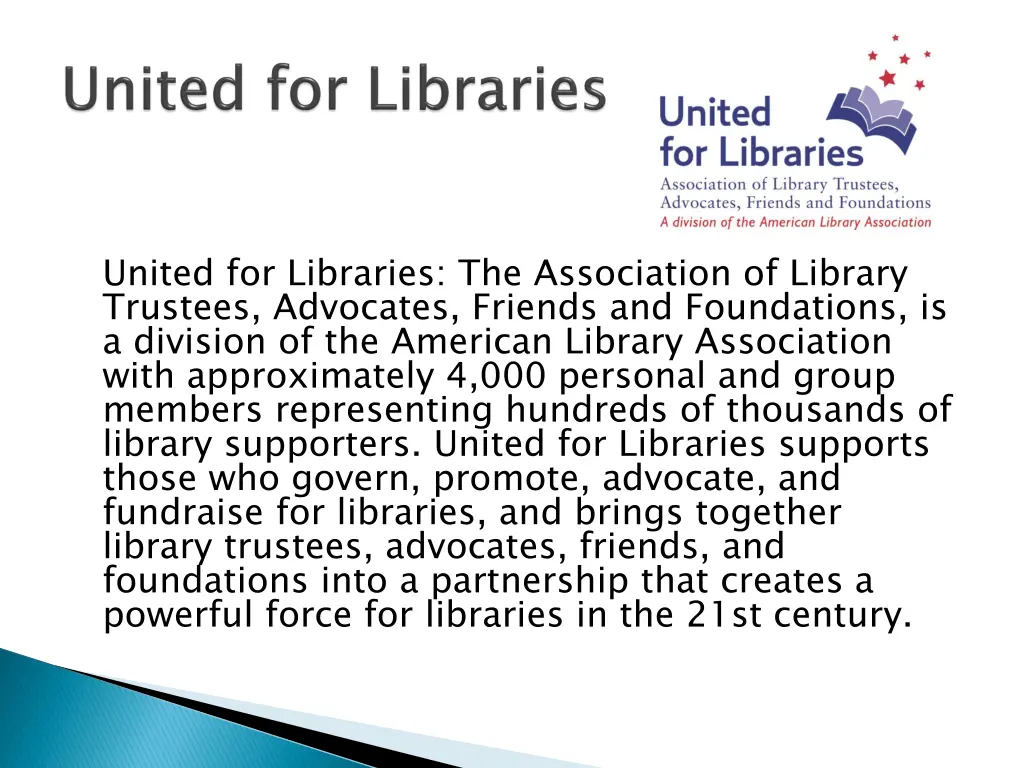 united for libraries the association of library