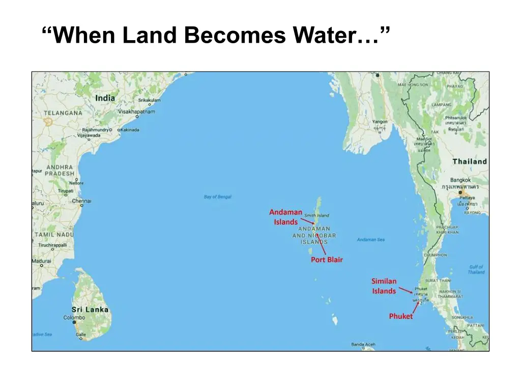 when land becomes water