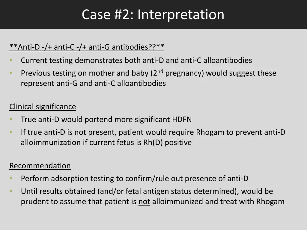 case 2 interpretation