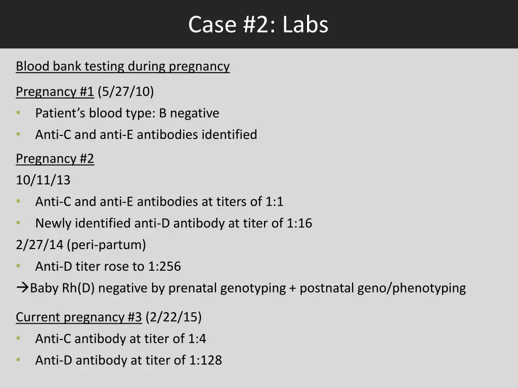 case 2 labs