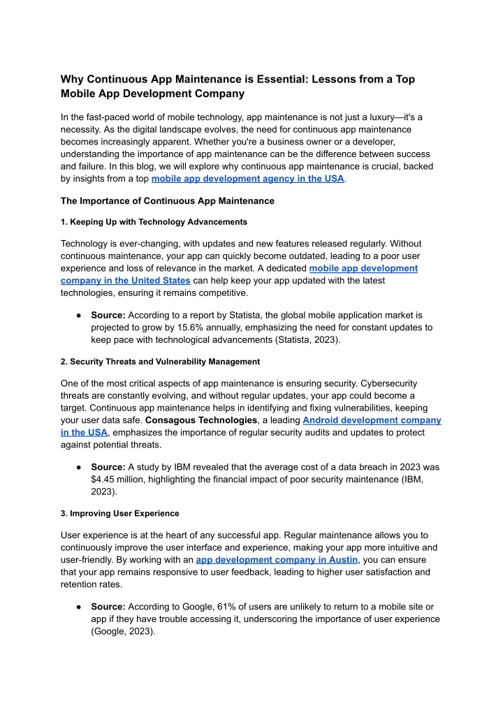 why continuous app maintenance is essential