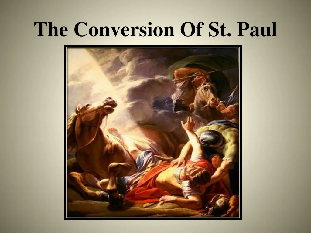 the conversion of st paul