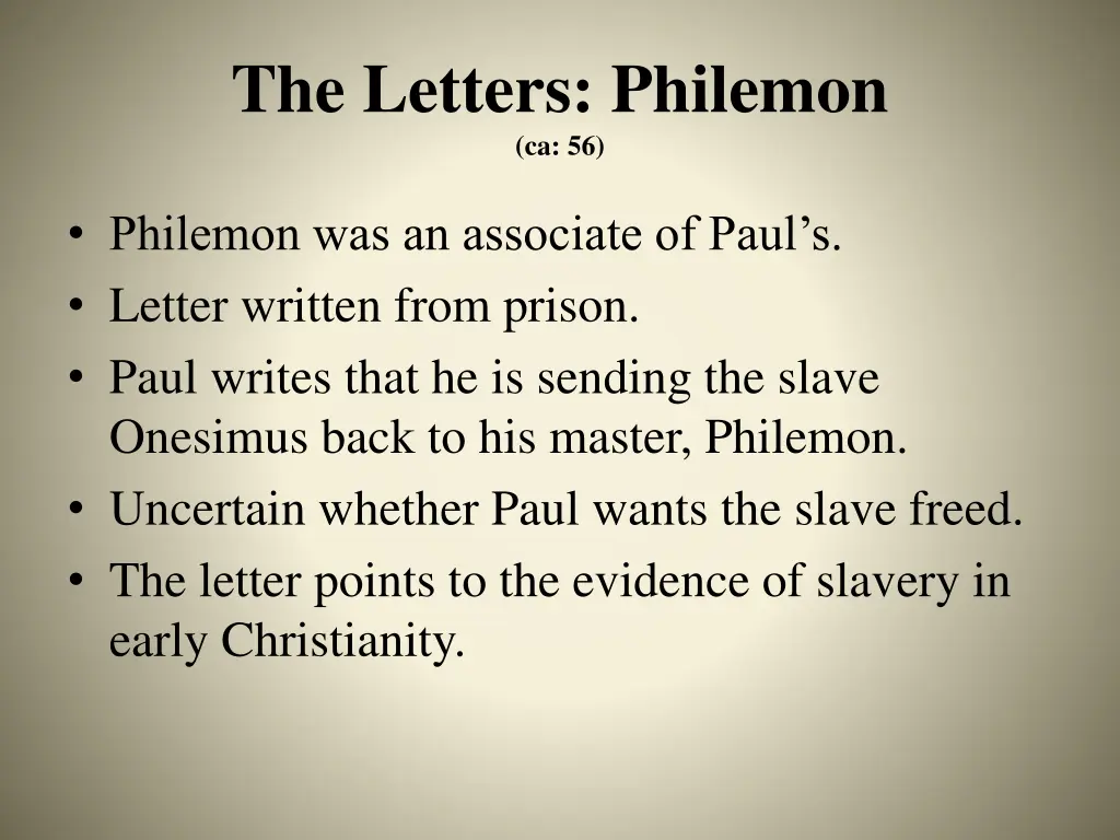 the letters philemon ca 56