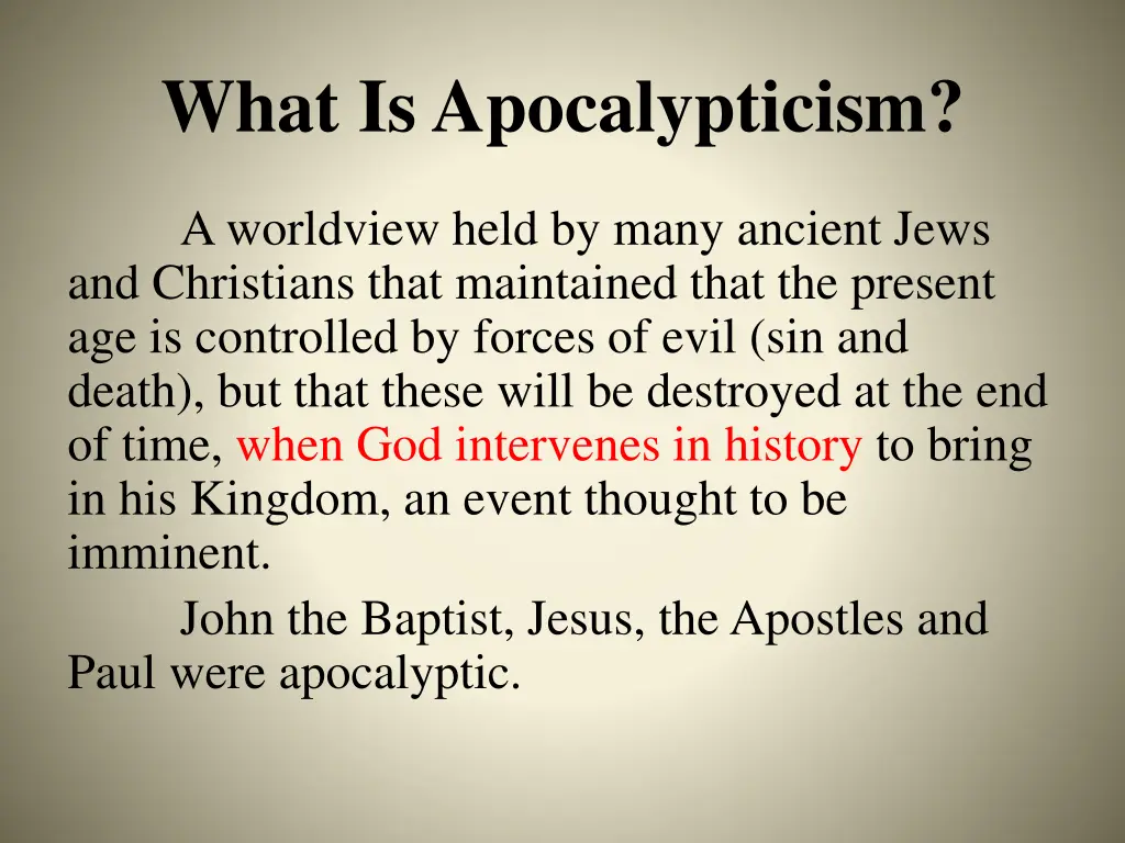 what is apocalypticism