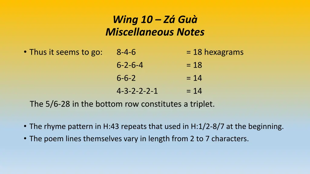 wing 10 z gu miscellaneous notes 3