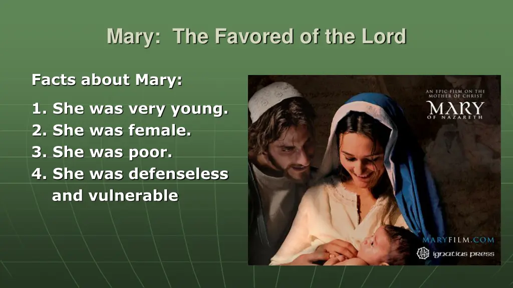 mary the favored of the lord