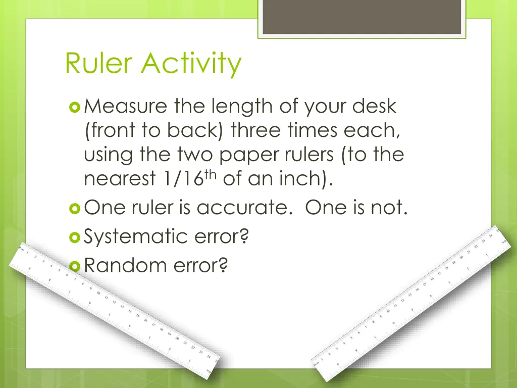 ruler activity