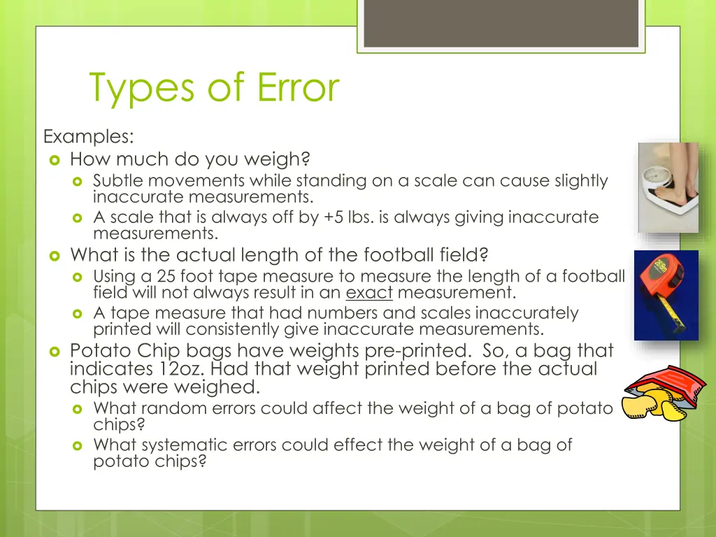 types of error 1