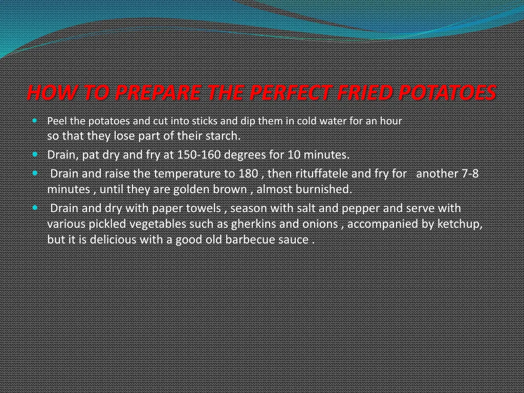 how to prepare the perfect fried potatoes