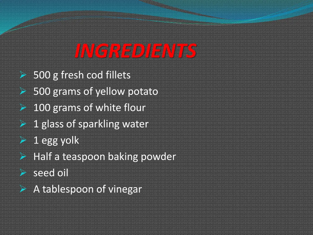 ingredients