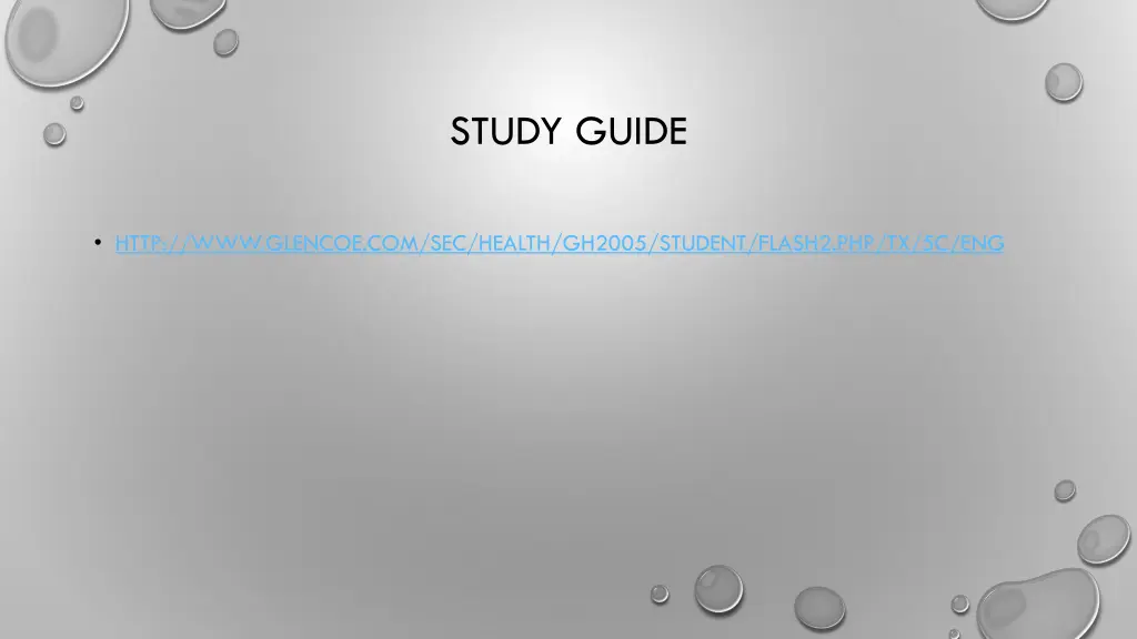 study guide