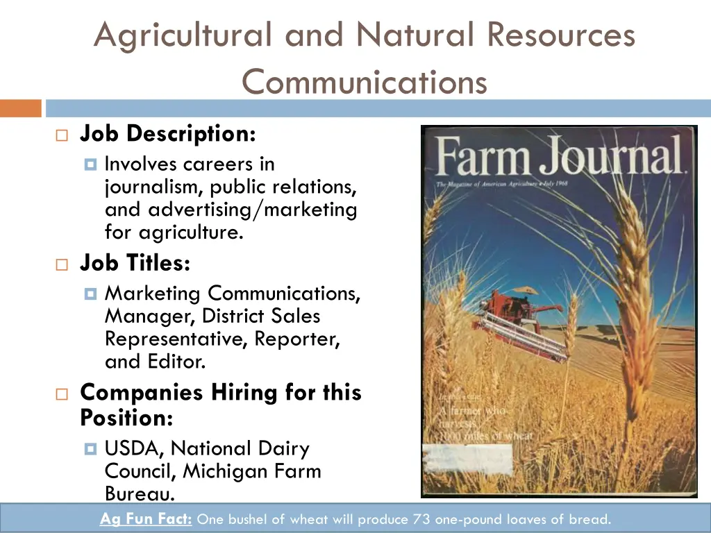 agricultural and natural resources communications