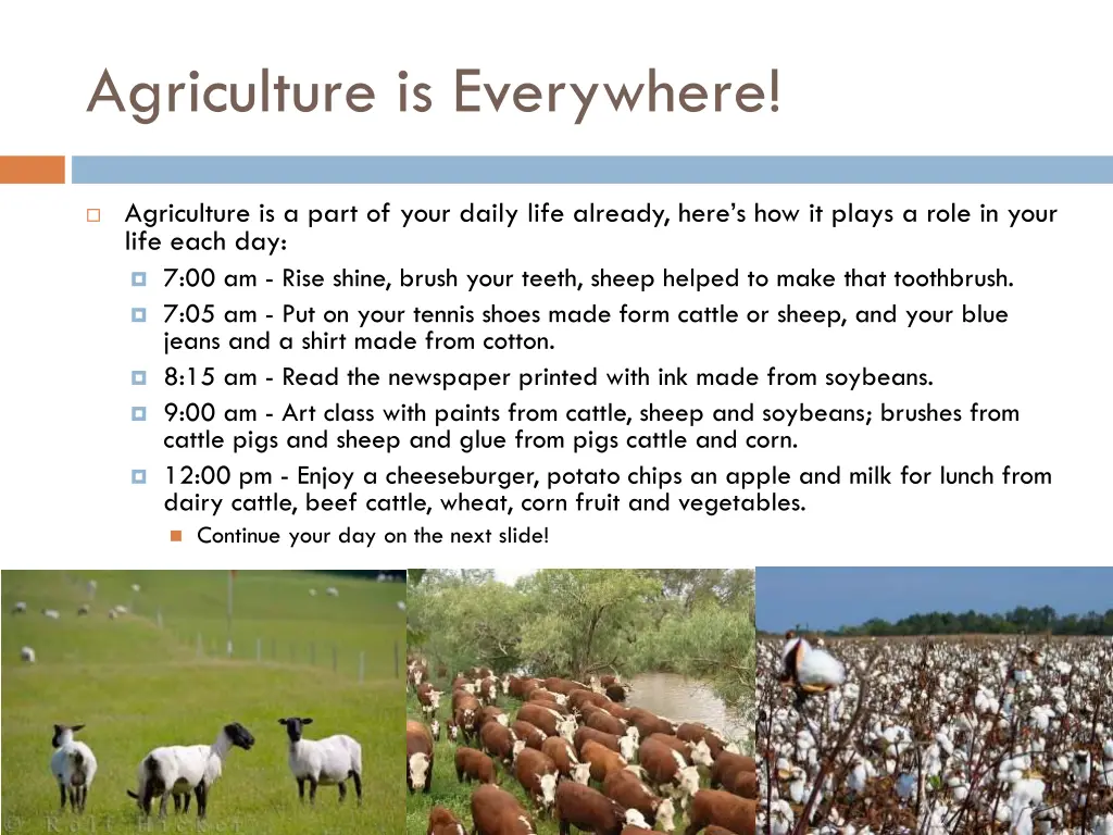 agriculture is everywhere