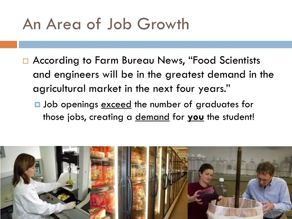 an area of job growth