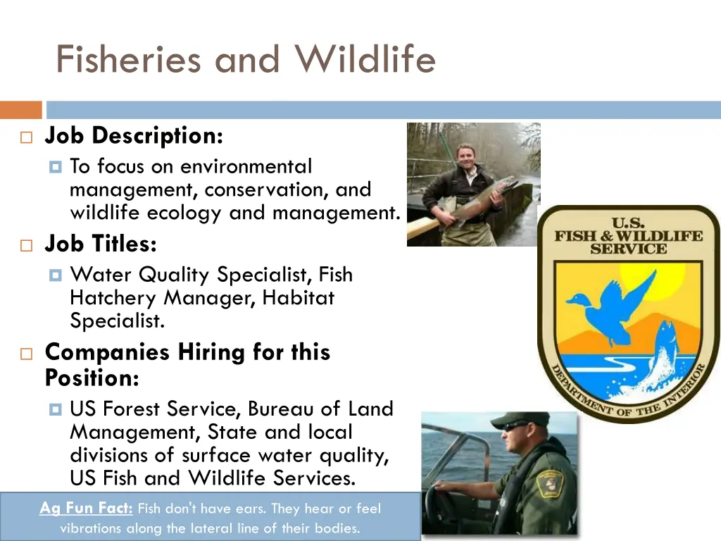 fisheries and wildlife