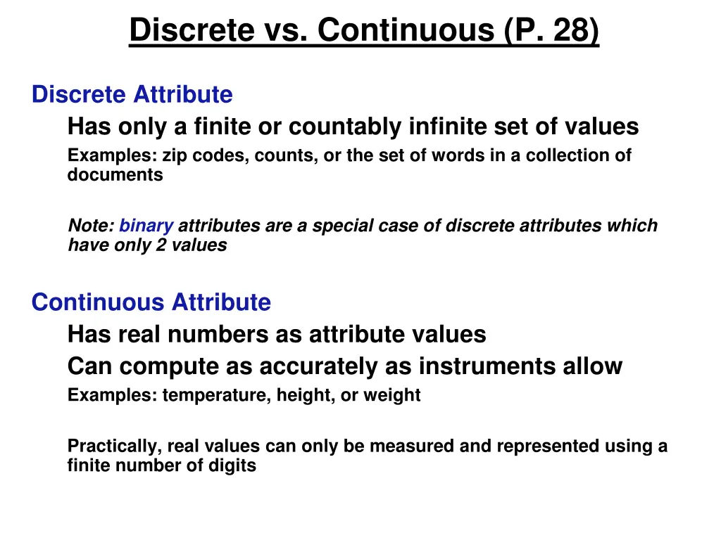 discrete vs continuous p 28