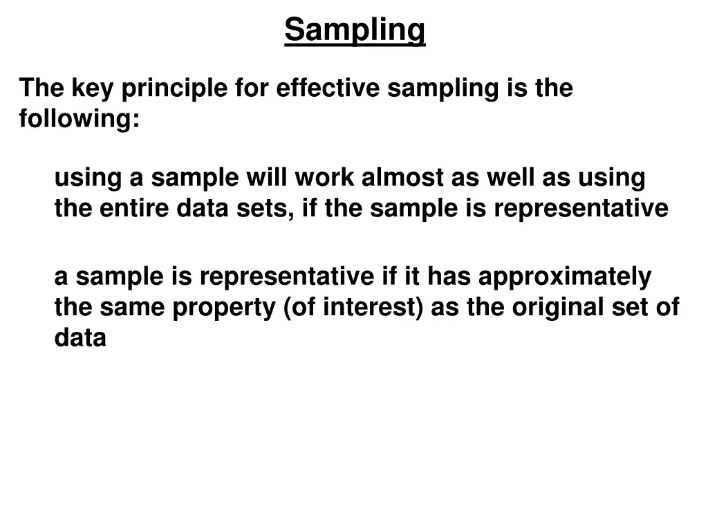 sampling 1