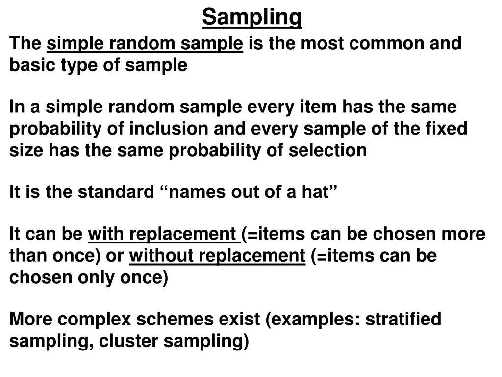 sampling 2