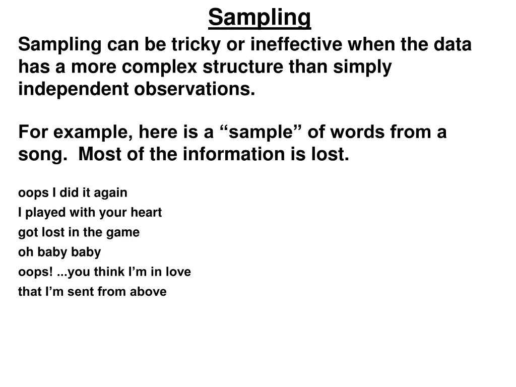 sampling 4