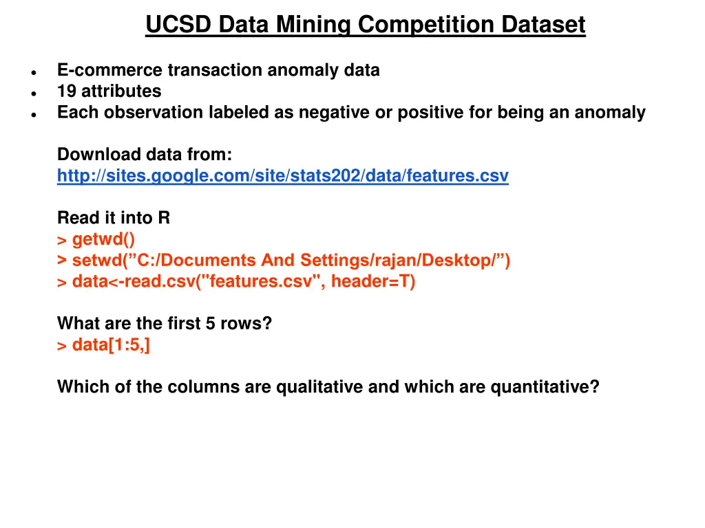 ucsd data mining competition dataset