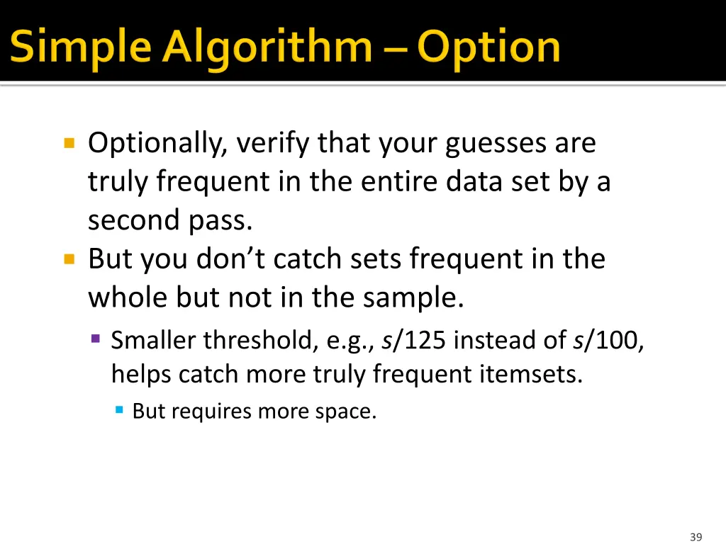 optionally verify that your guesses are truly