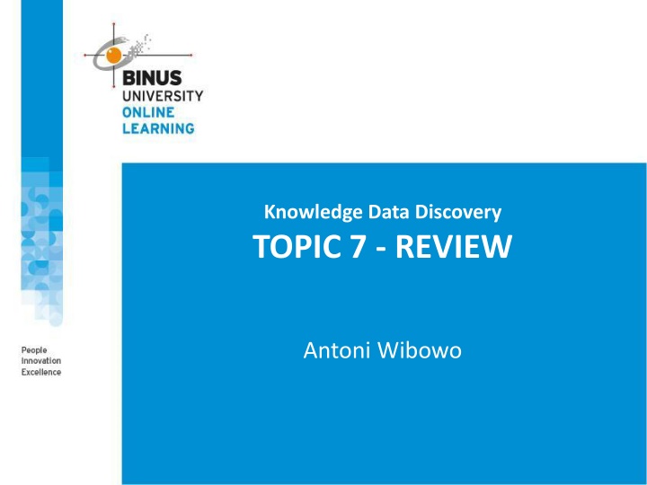 knowledge data discovery topic 7 review