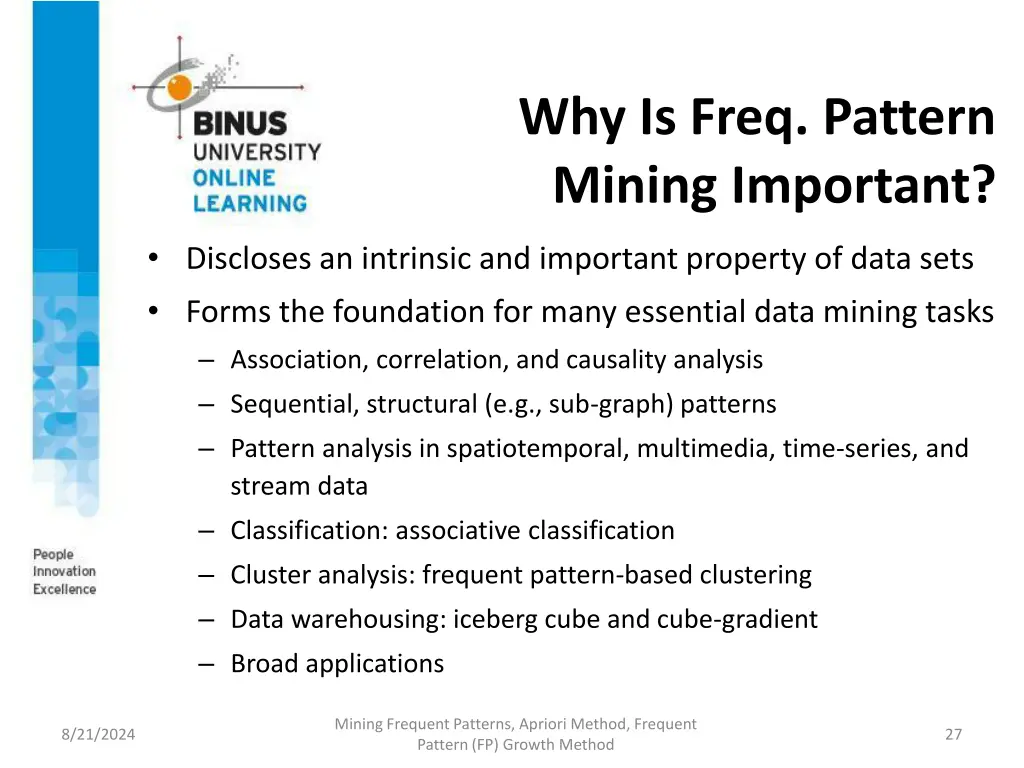 why is freq pattern mining important