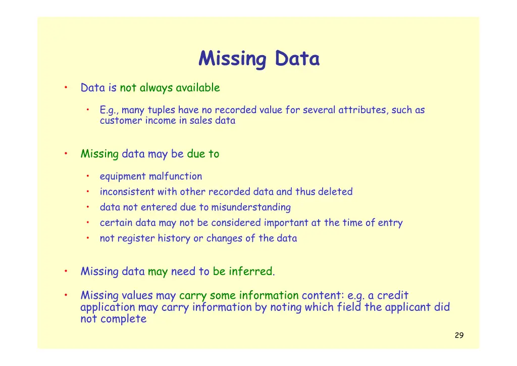 missing data 1