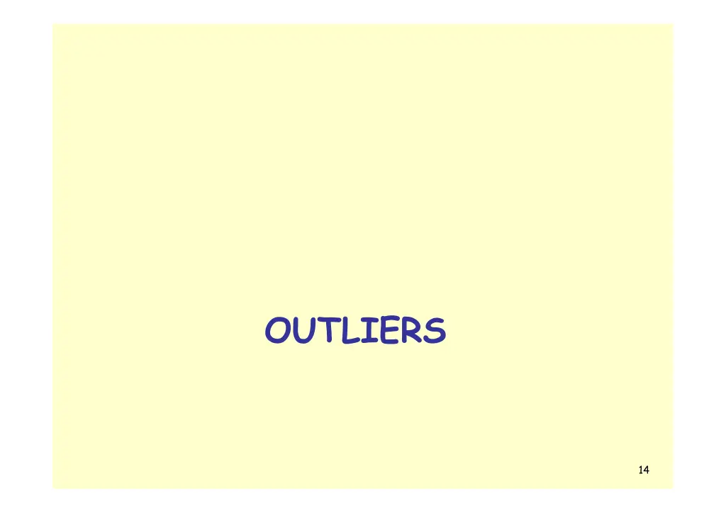 outliers