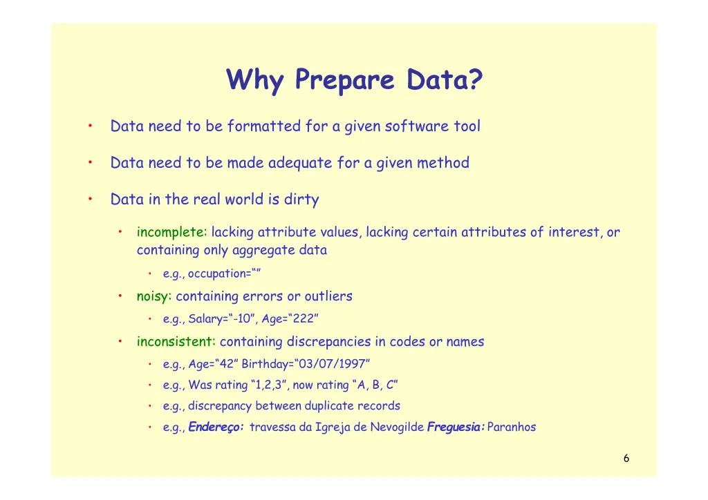 why prepare data 2