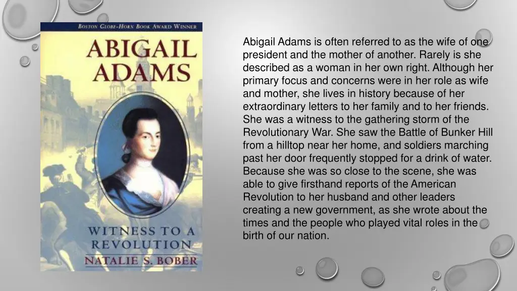 abigail adams is often referred to as the wife