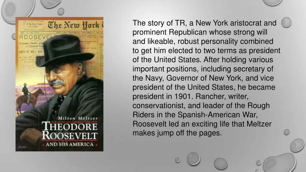 the story of tr a new york aristocrat