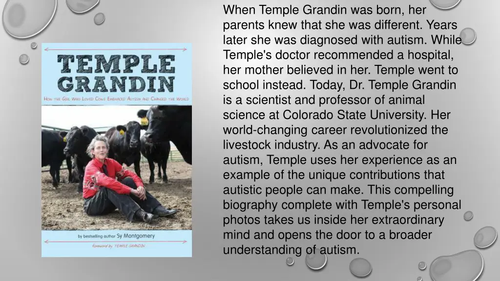 when temple grandin was born her parents knew