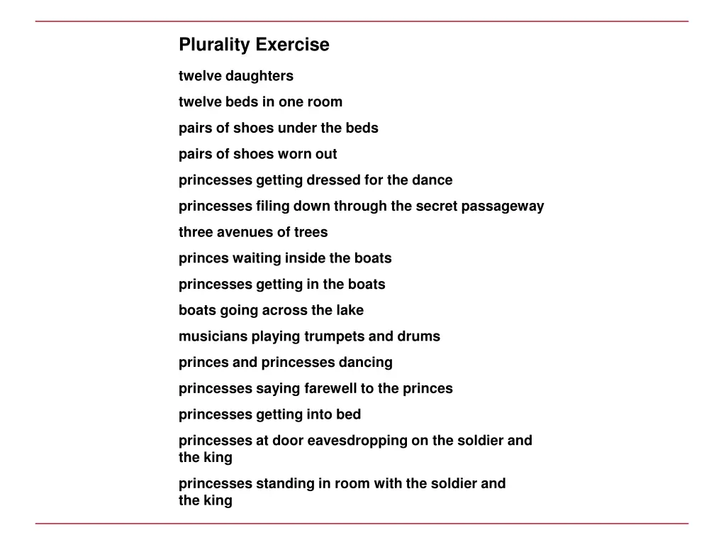 plurality exercise