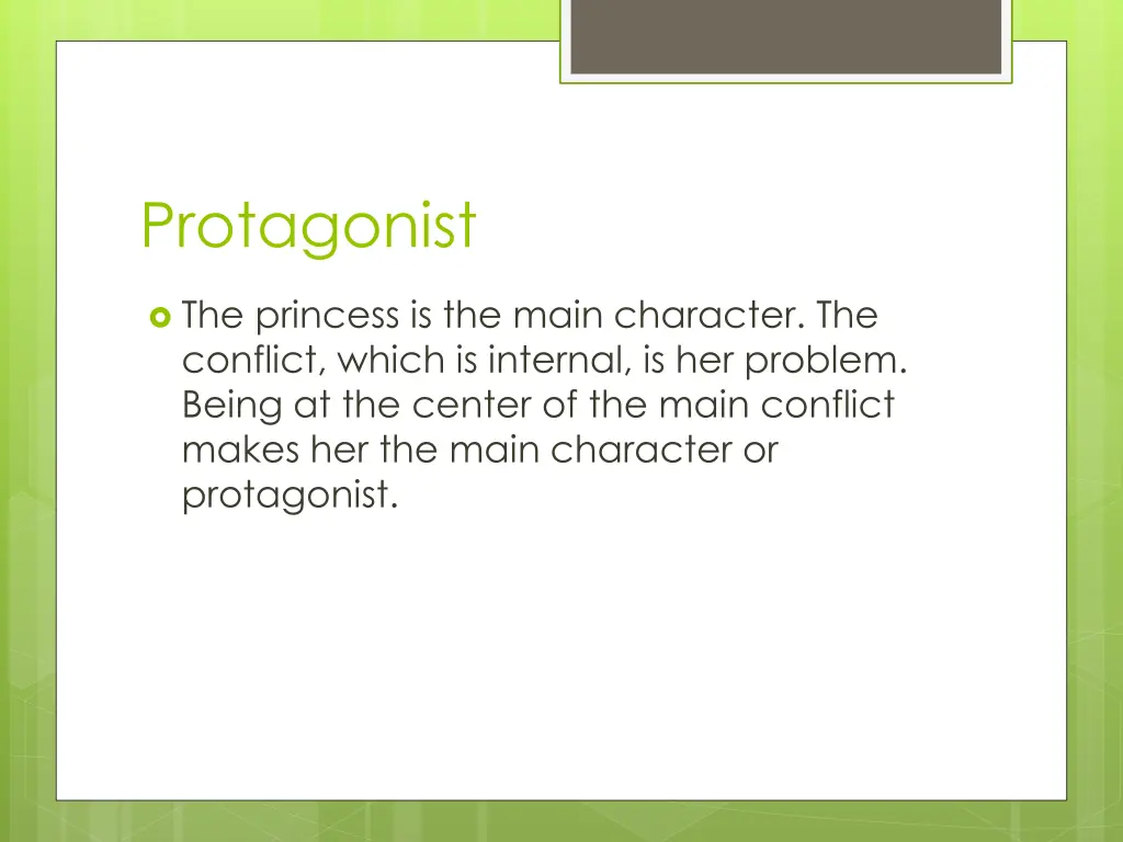 protagonist