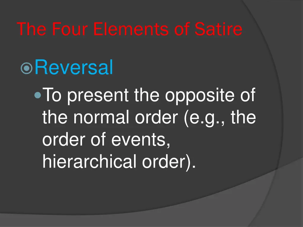 the four elements of satire 2