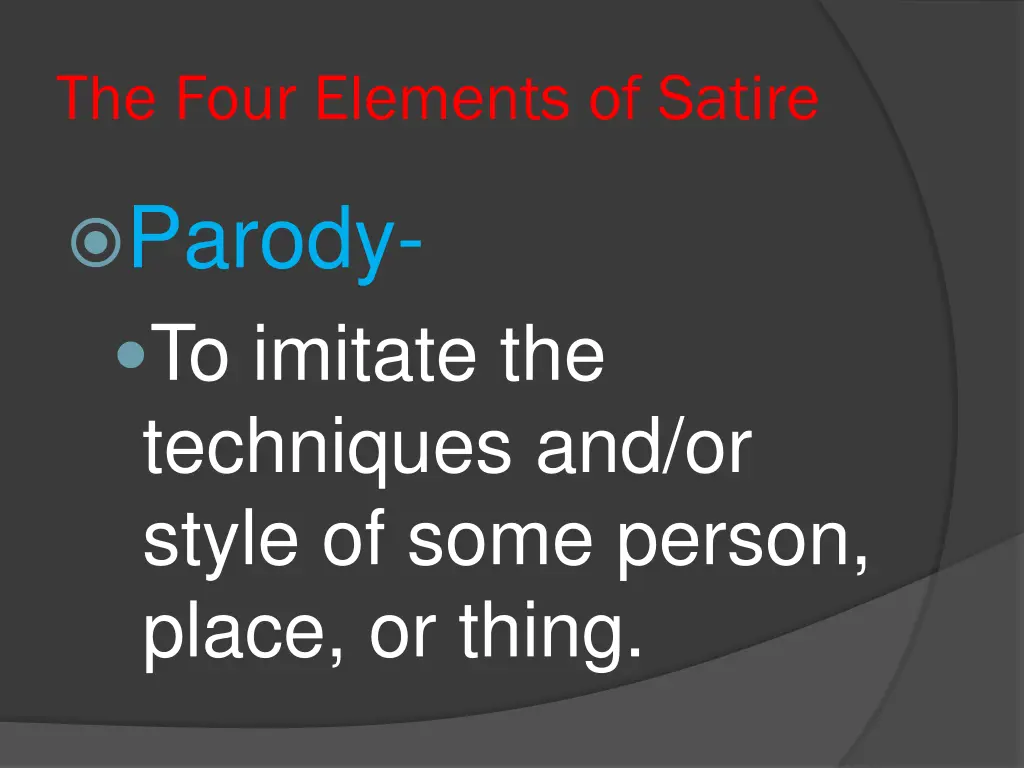 the four elements of satire 3