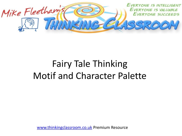 fairy tale thinking motif and character palette