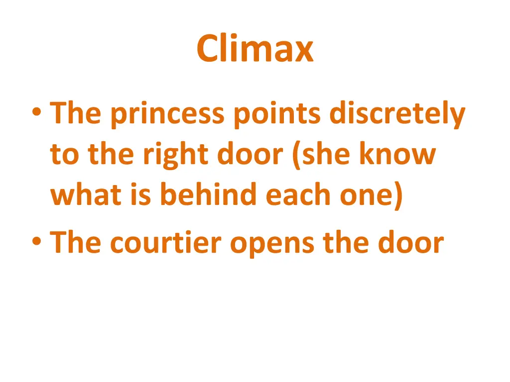 climax