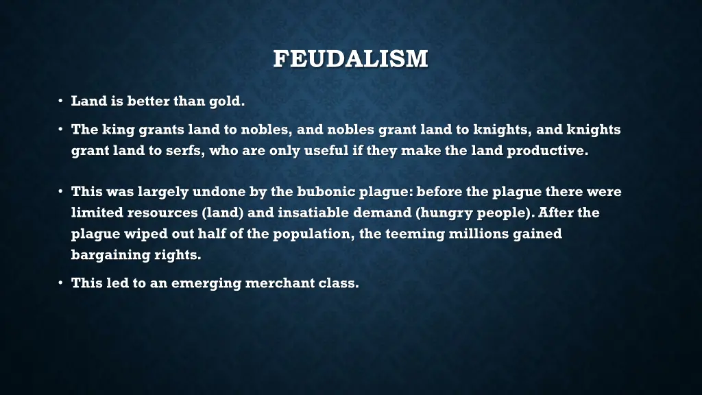 feudalism