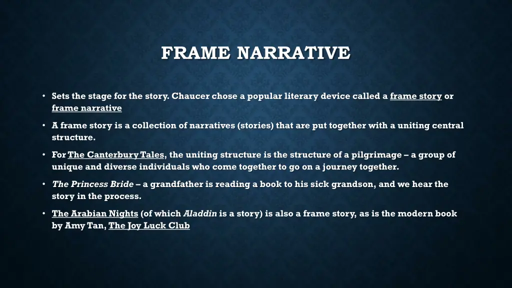 frame narrative