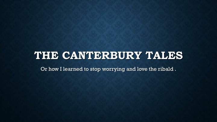 the canterbury tales