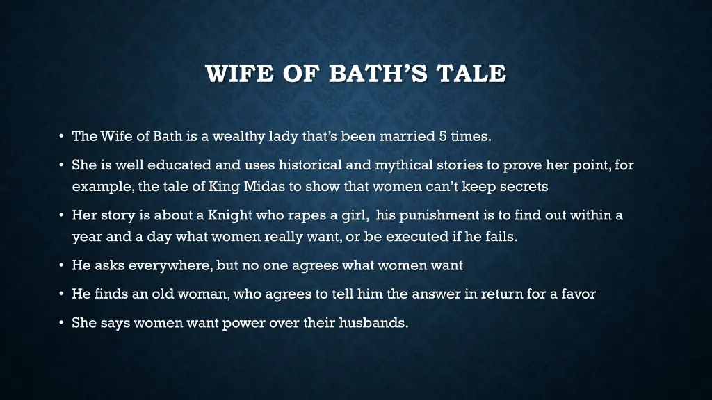 wife of bath s tale