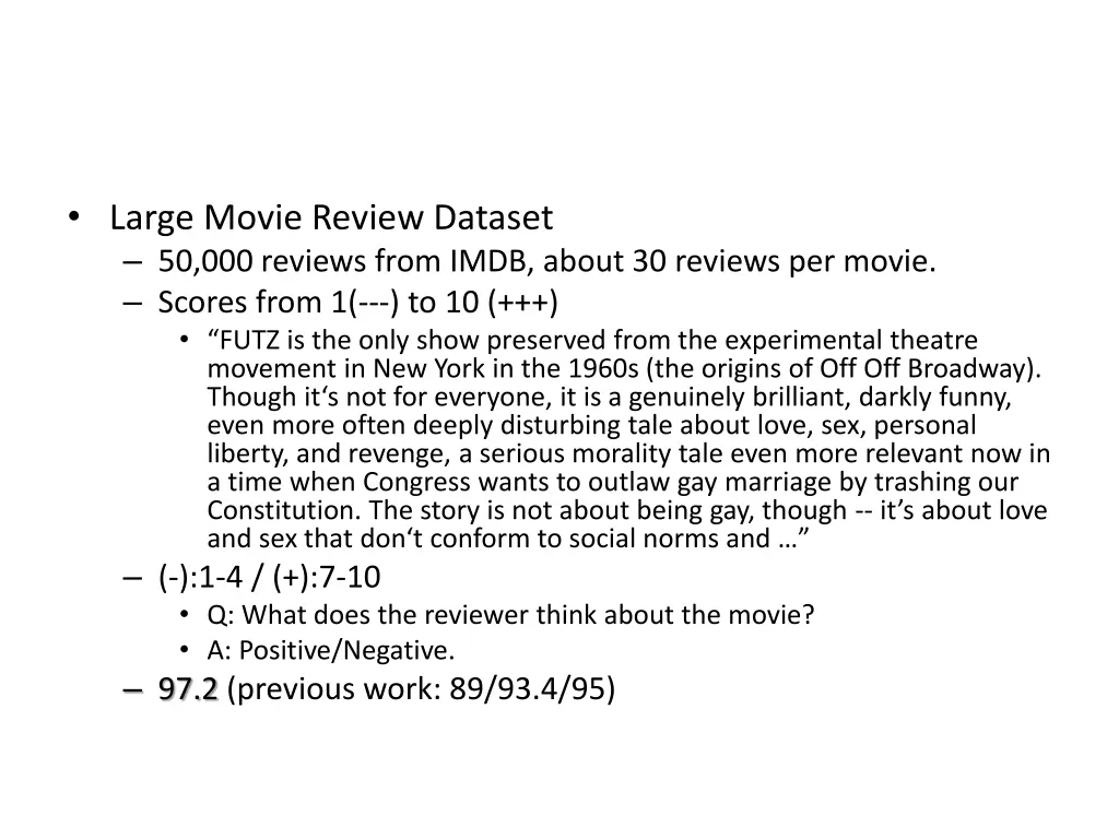 large movie review dataset 50 000 reviews from