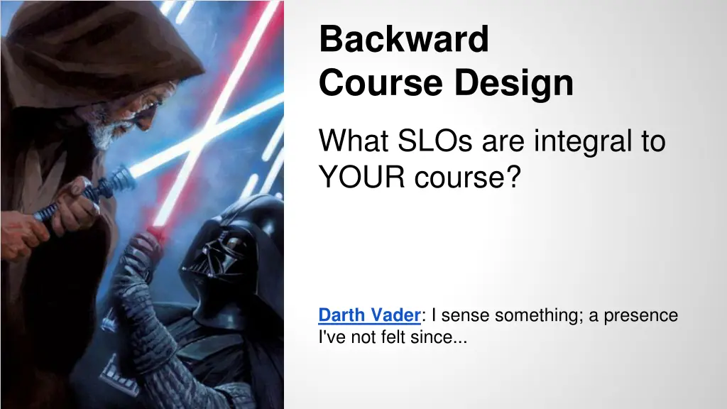 backward course design