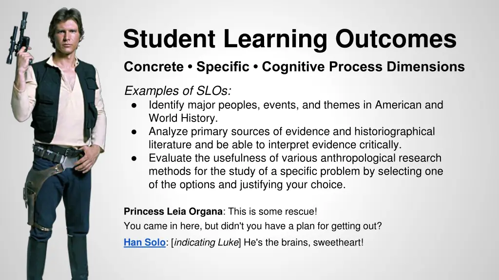 student learning outcomes concrete specific