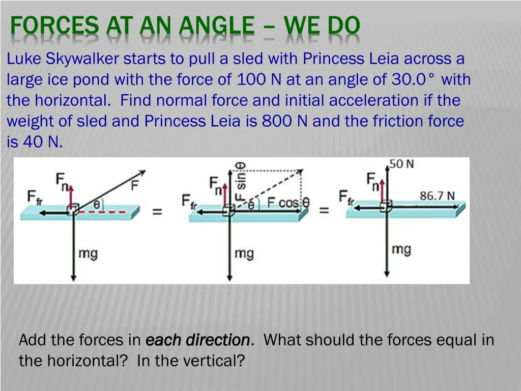 forces at an angle we do 5